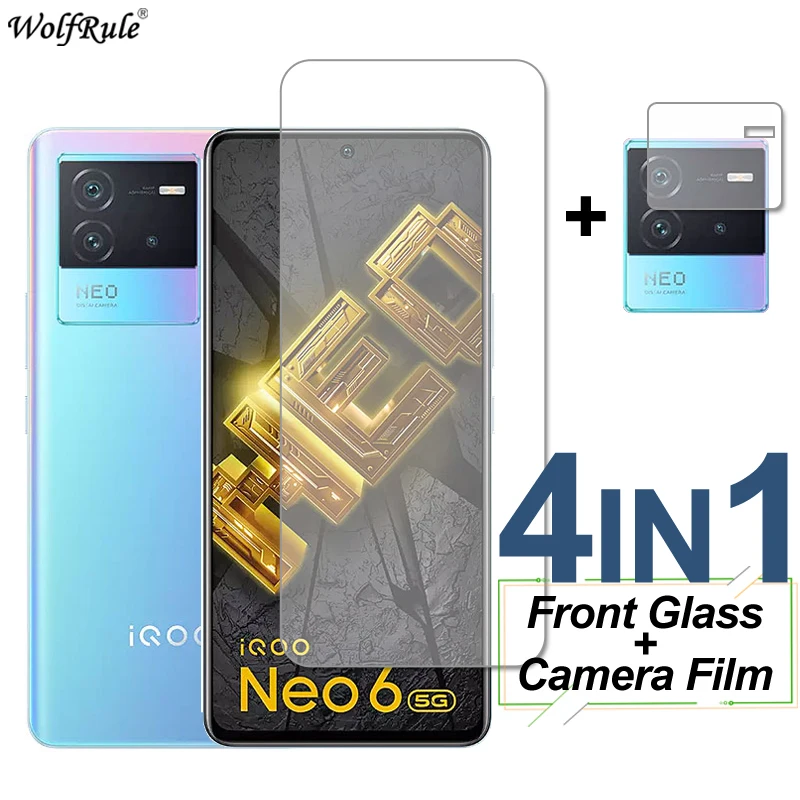 Закаленное стекло для ViVo IQOO Neo6 SE Z6X U5e Neo5 S Lite U5, защита экрана, защитная пленка для объектива камеры телефона для IQOO Neo6