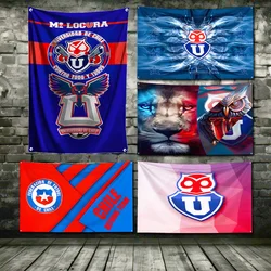 3x5 Ft New Universitys Of Chile football Flag Polyester Digital Printing Banner for Garage Wall Art Out Door Decoration Grommets