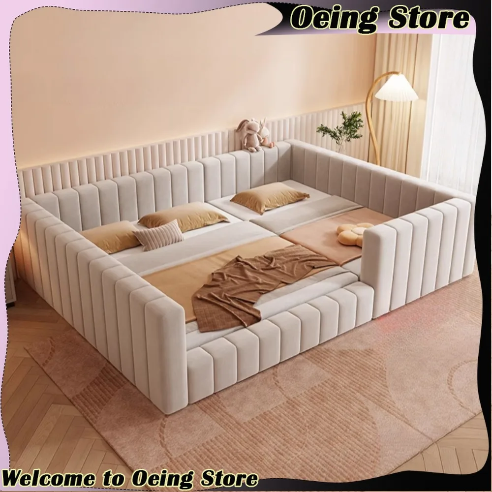 

Minimalist Nordic Bed Aesthetic Unique 180x200 Double Bed Modern Luxury Letto Matrimoniale Multifunzione Home Accessories