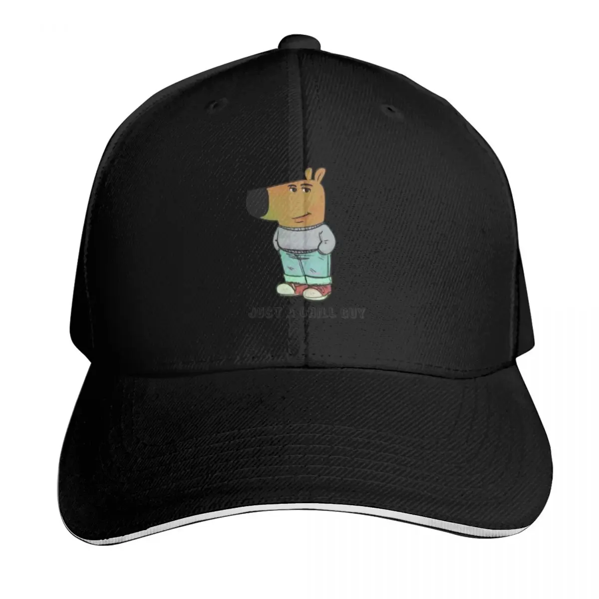 Chill Guy Dog I’m Lowkey Just A Chill Guy Shirt Baseball Cap Contrast Two Tone Brim Snapback Flat Bill Strapback Dad Hat