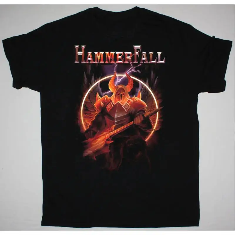 HammerFall Band Black T Shirt Cotton RD199