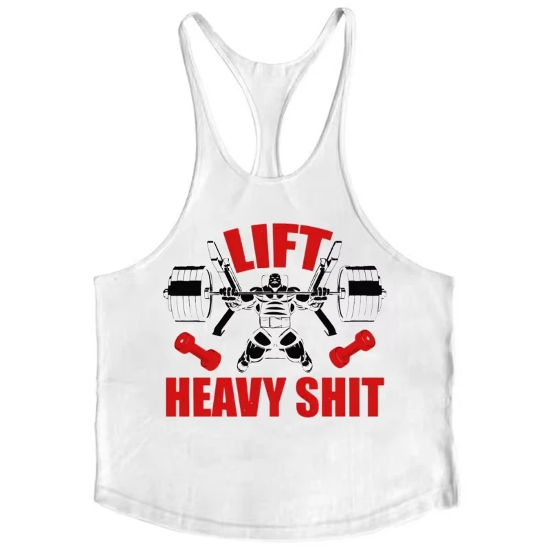 Fitness Muscle Vest for Men, Pure Cotton Slim Fit Sleeveless Soft, Gym Bodybuilding Tank Top Shirt for Training