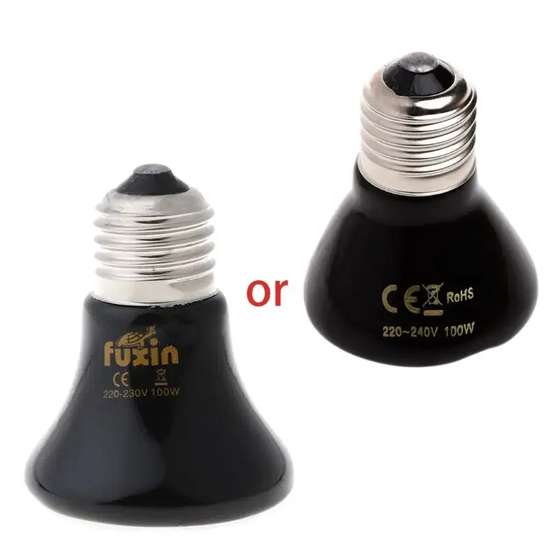 Heater Lamp Bulb No Light Ceramic Heat Emitte 50W 75W 100W