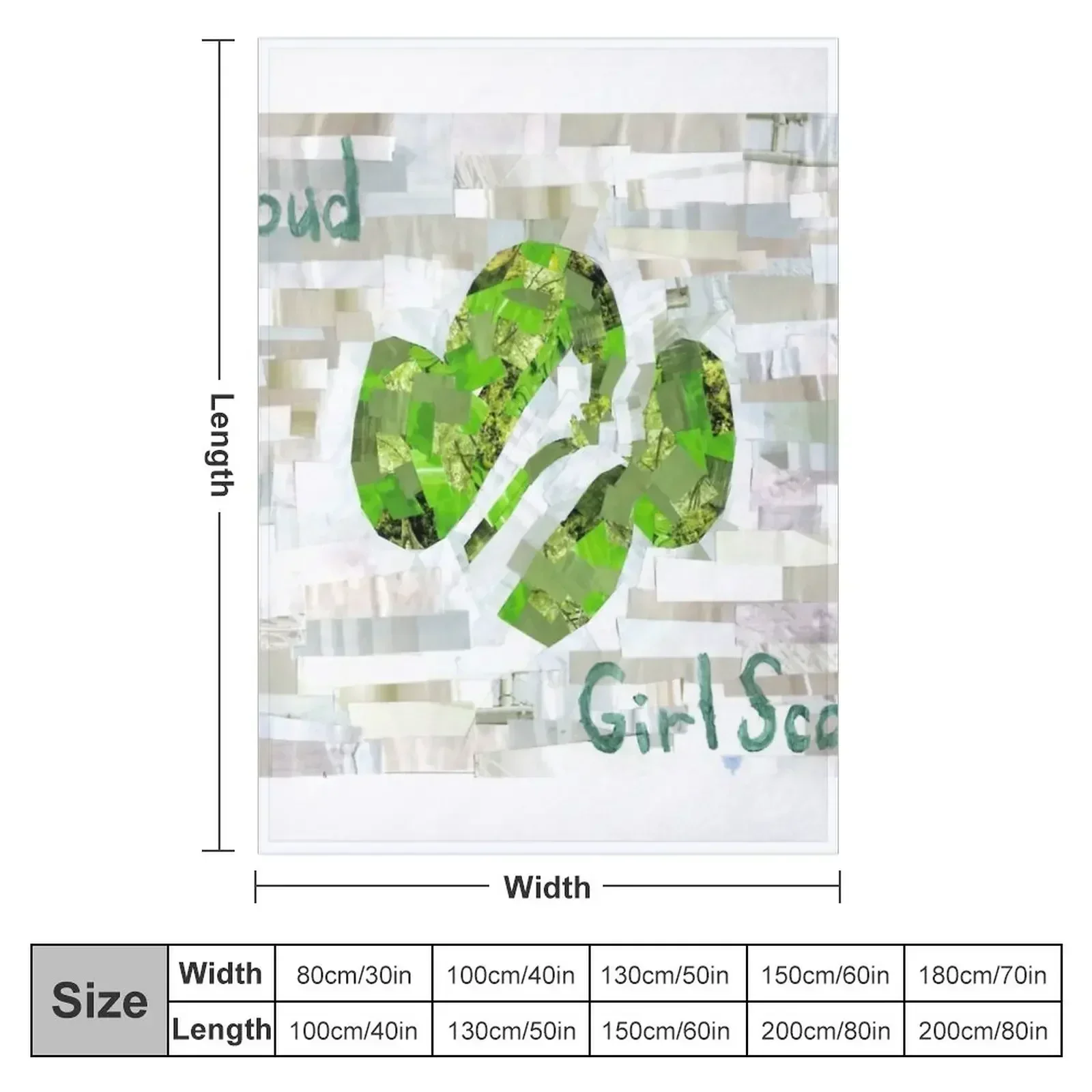 New Proud Girl Scout Throw Blanket couch cozy soft plush fuzzy picnic outdoor blanket