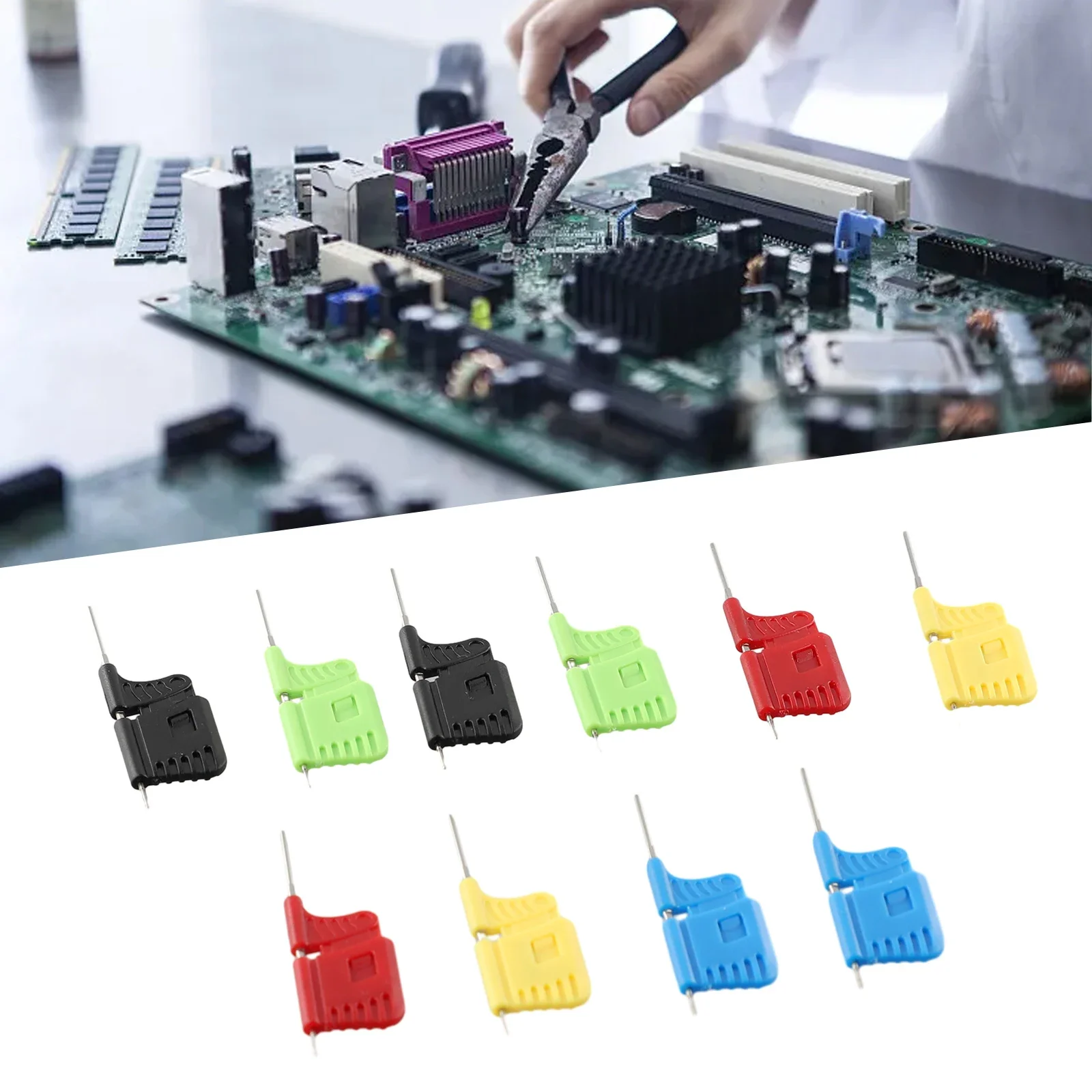 

Dismantling Chip Test Clip Clip Burning Folder Double Hook Electrcial Equipment Parts For Electrical Testing 10 Pcs