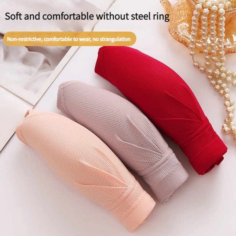 New Plus Size Front Buckle Breastfeeding Underwear Non-steel Rings Push-up Side-closed Thin Cup Button Vest Bra For Mothers