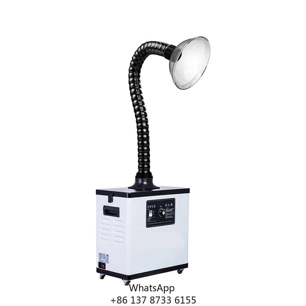 Fume Extractor With 3 Stage Hepa Filters Smoke Purifier For Nail Salon Laser Marking Printing And Laser Engraving Welding
