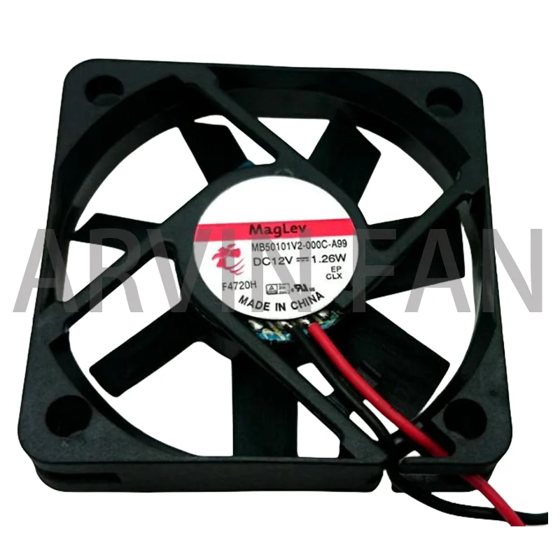 MB50101V2-000C-A99 12V 1.26W 50x50x10mm 2-Wire Server Cooling Fan