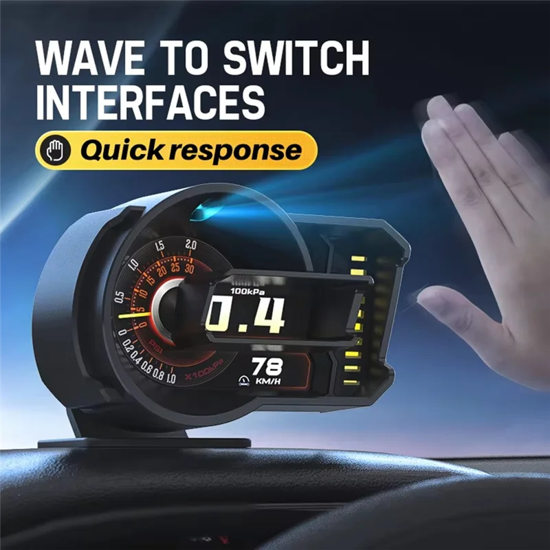 Excellent-A590 HUD Heads-Up Display Accessories For Car Ambient Light Driving Score Heads-Up Display A590