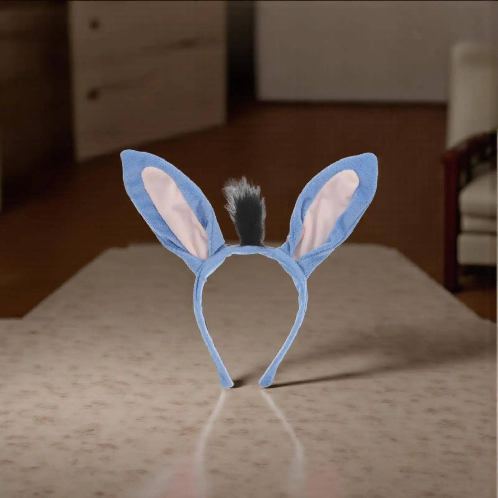 

Donkey Ear Headband Cartoon Animal Ears Elastic Hairband Women Party Costume Accessories Non Shedding Adult Size