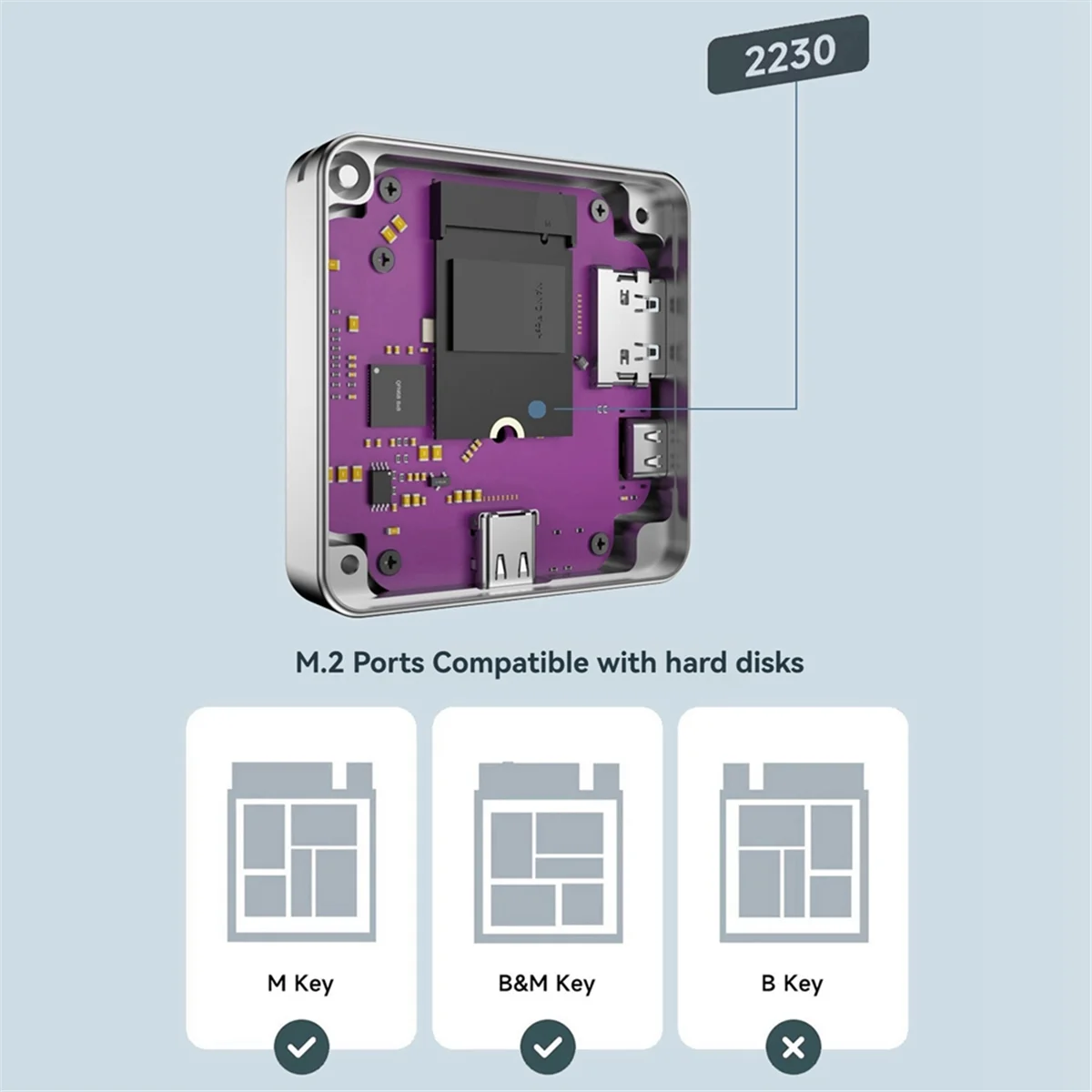 New JEYI Magnetic M.2 2230 SSD Enclosure with Magsafe for IPhone 16/15 ProRes Support, 8K/4K HD Screen Sharing, USB 10Gbps
