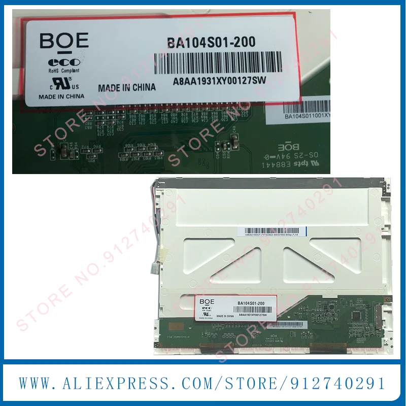 

BA104S01-200 BA104S01-100 BA104S01-300 Оригинальный 10,4-дюймовый TM104SDH01 TS104SAALC01-00 Панель промышленного ЖК-дисплея 800*600