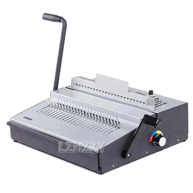 Comb Binding Machine Manual Rubber Ring Clip 24 Hole Binding Machine A4 Paper Document Punching Machine Voucher Binding Machine