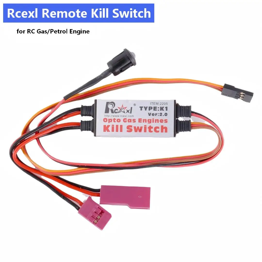 Rcexl V2.0 Opto Petrol Engine Kill Switch Remote Flameout Module for RC Engine Aircraft Ignition