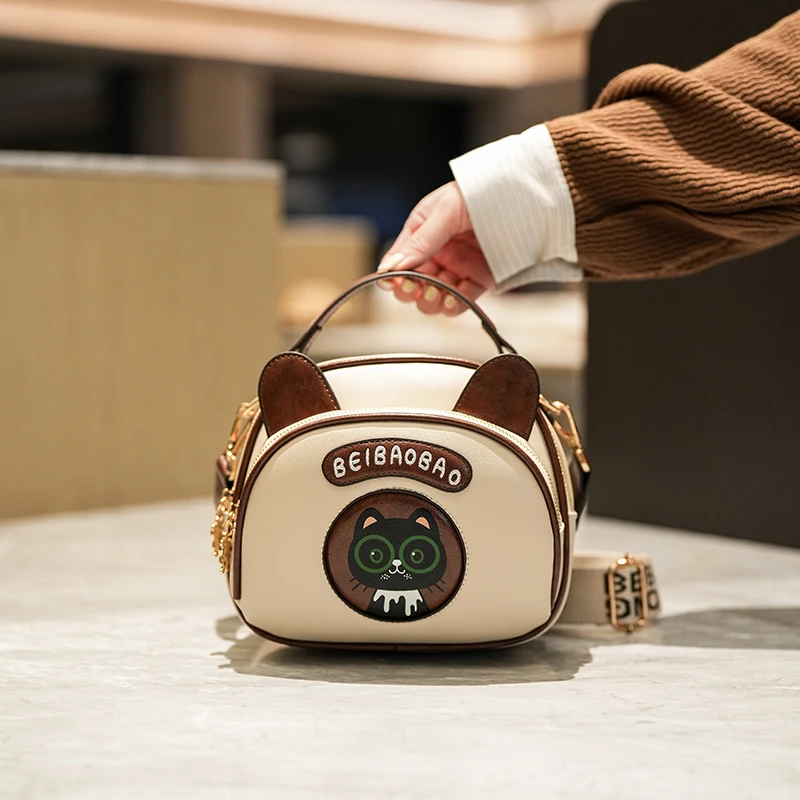 

Fashion Luxury Brand Lady Crossbody Bag Cute Cartoon Bear Women's Shoulder Bag High Quality Tote Bag Waterproof Women's Handbags