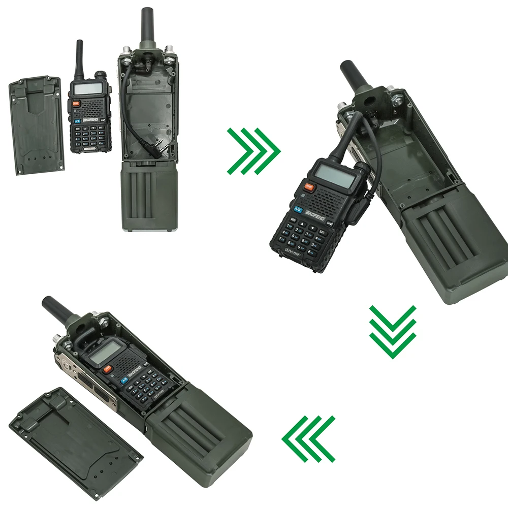 Modelo de Radio Virtual PRC 163 (sin función) para Ptt táctico de 6 pines y auriculares tácticos militares Airsoft COMTAC, auriculares de tiro