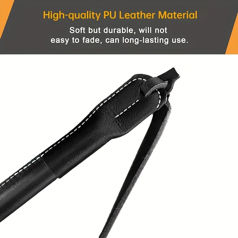 Riding Crop Durable Equestrian Training PU Leather Outdoor Portable Pointer Lightweight Non Slip With Handle Horse Whip Racing
