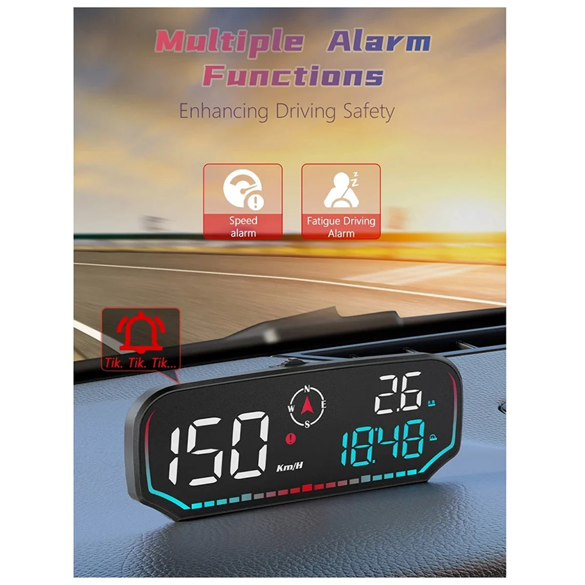 Pop G14 Car Head Up Display Car HUD Speedometer Overspeed Alert Super Deal Ving Alarm