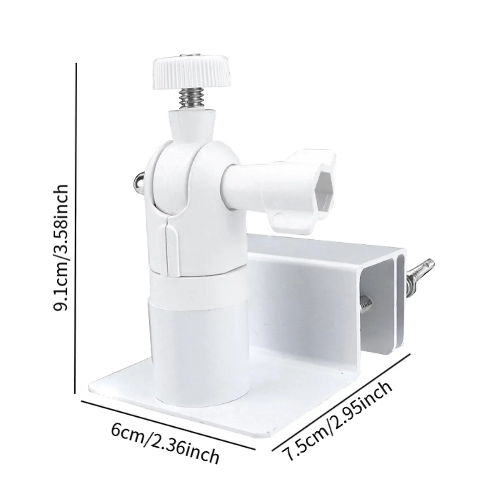 Weatherproof Gutter Mount Stand Wear Resistant Weatherproof Accessories Outdoor Mount for Rvs Off Grid Systems Trailers Boats