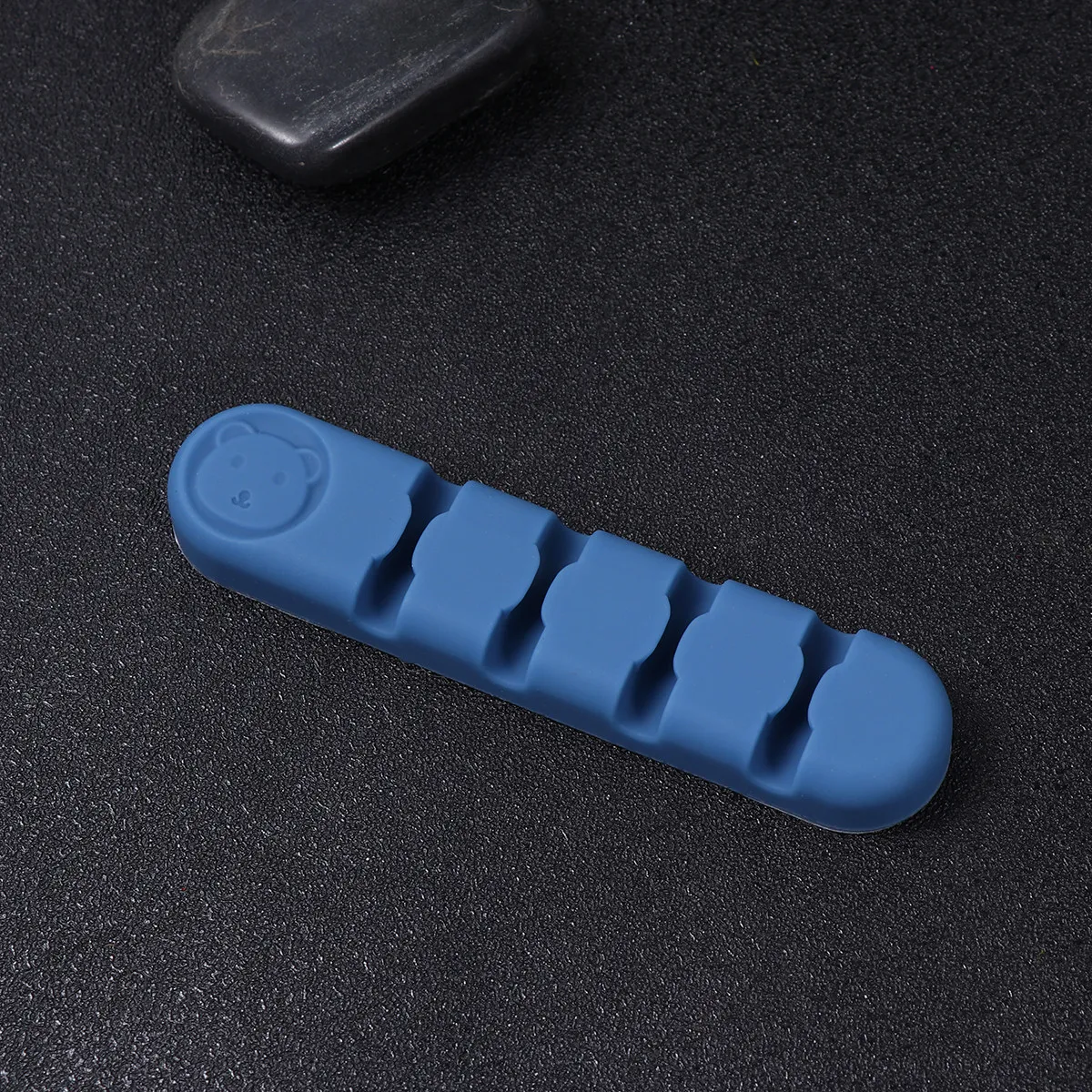 2Pcs Data Cable Organizer Desk Cord Holder Blue Self Adhesive Cable Management Clip Flexible Wire Cord Organizer for Office Home