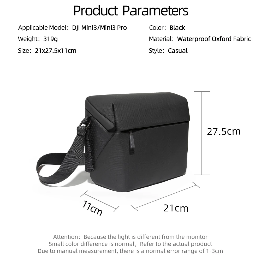Torba do przechowywania DJI Mini 3 Pro, plecak na DJI Mavic Mini, futerał na DJI NEO 2/lito X1/mini 2, uniwersalny plecak na ramię — zdjęcie produktu 6