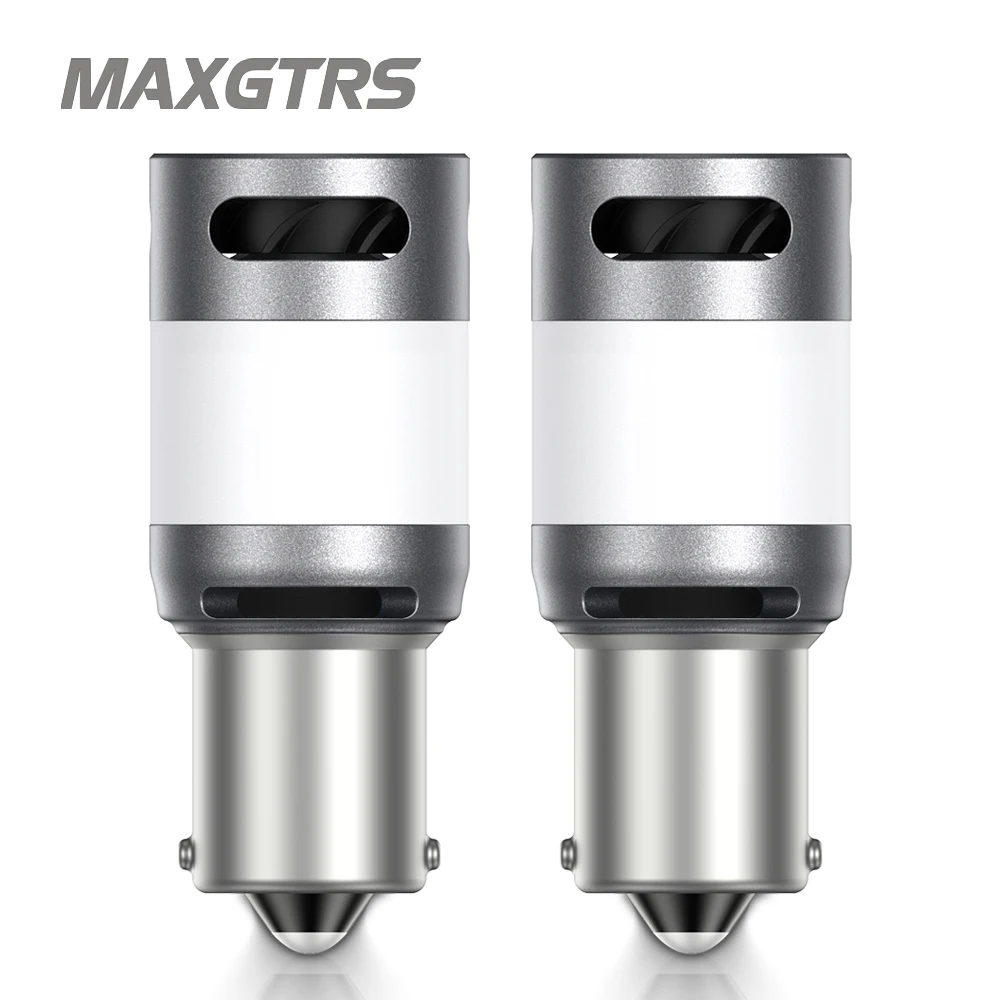 MAXGTRS 7440NA P21W LED Blub CANBUS 2500Lm PY21W Error Free BA15S T20 7440 W21W 1156 BAU15S No Hyper Flash 12V Turn Signal Lamp