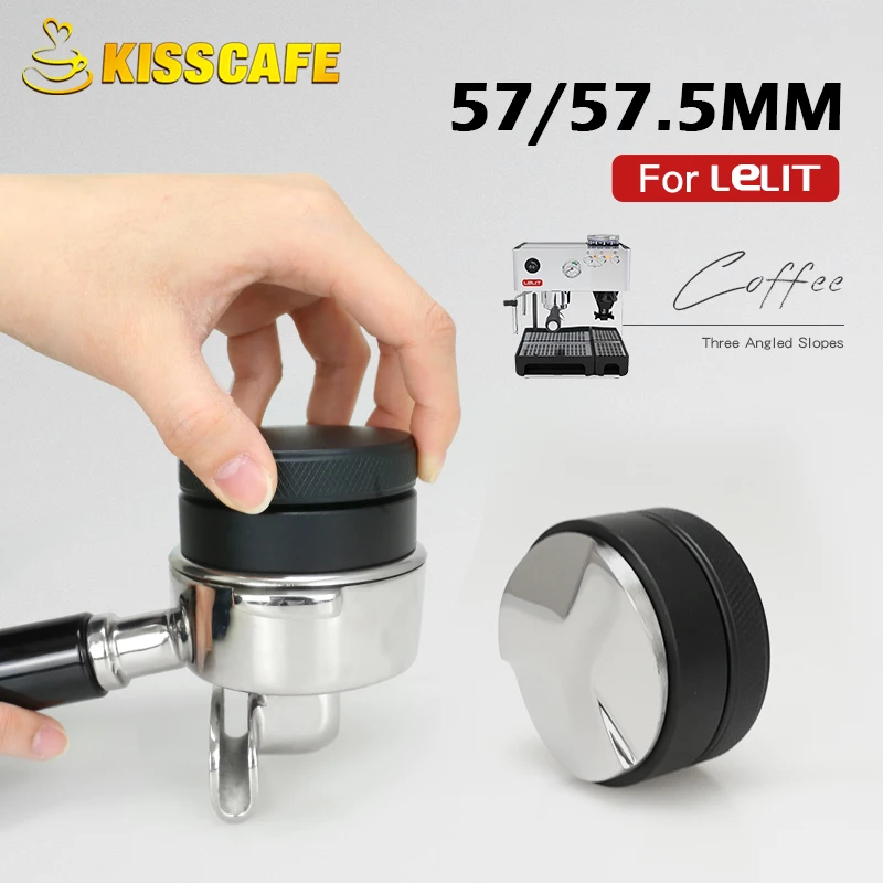 Coffee Distributor 57MM 57.5MM For Lelit Anna Machine Tamper Leveler Tool Adjustable Barista Espresso Parts Corner Accessories