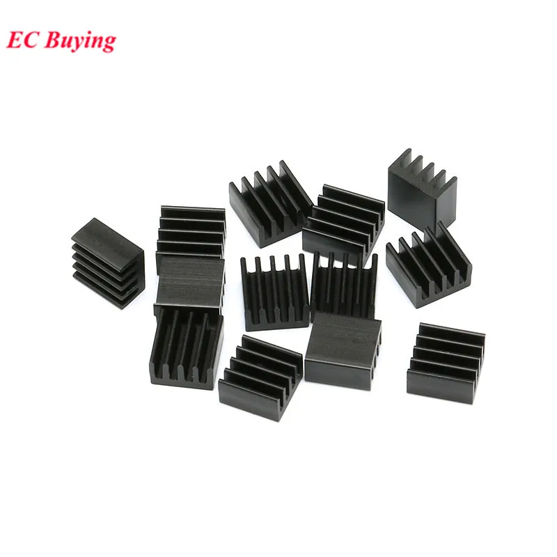 50pcs/5pcs 8.8*8.8*5mm Heatsink Radiator Cooling Aluminum 8.8x8.8x5 Heat Sink for LED Electronic Heat Dissipation Cooling Cooler