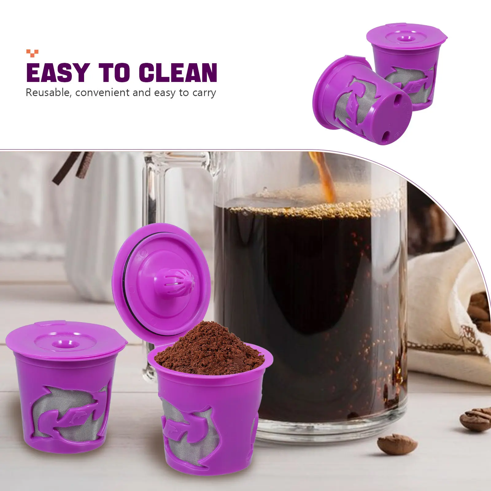 2Pcs Coffee Strainer Reusable Professional Coffee Filter Multi-Function Washable Drainer Compact Household Office Kitchen