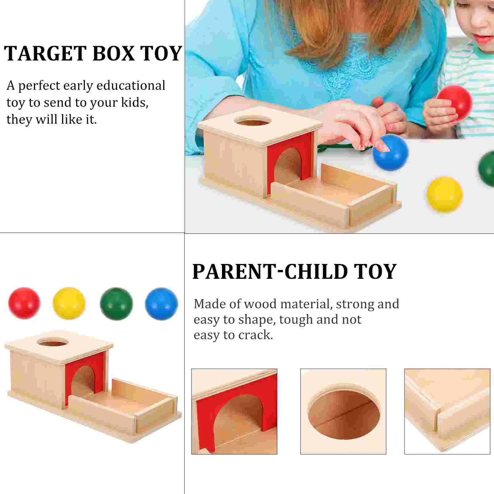 Montessori Teaching Aids Wooden Toy Early Education Toys Toddler Drawer Kids Educational Plaything Reusable The Gift