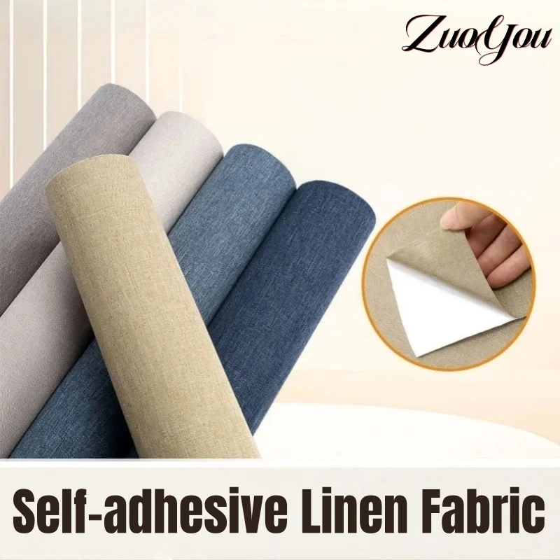 

Self Adhesive Linen Fabric Patches Sofa Fabric Repair Patch for Furniture Sofa Repair Clothes DIY Repair Multiple Color Linen