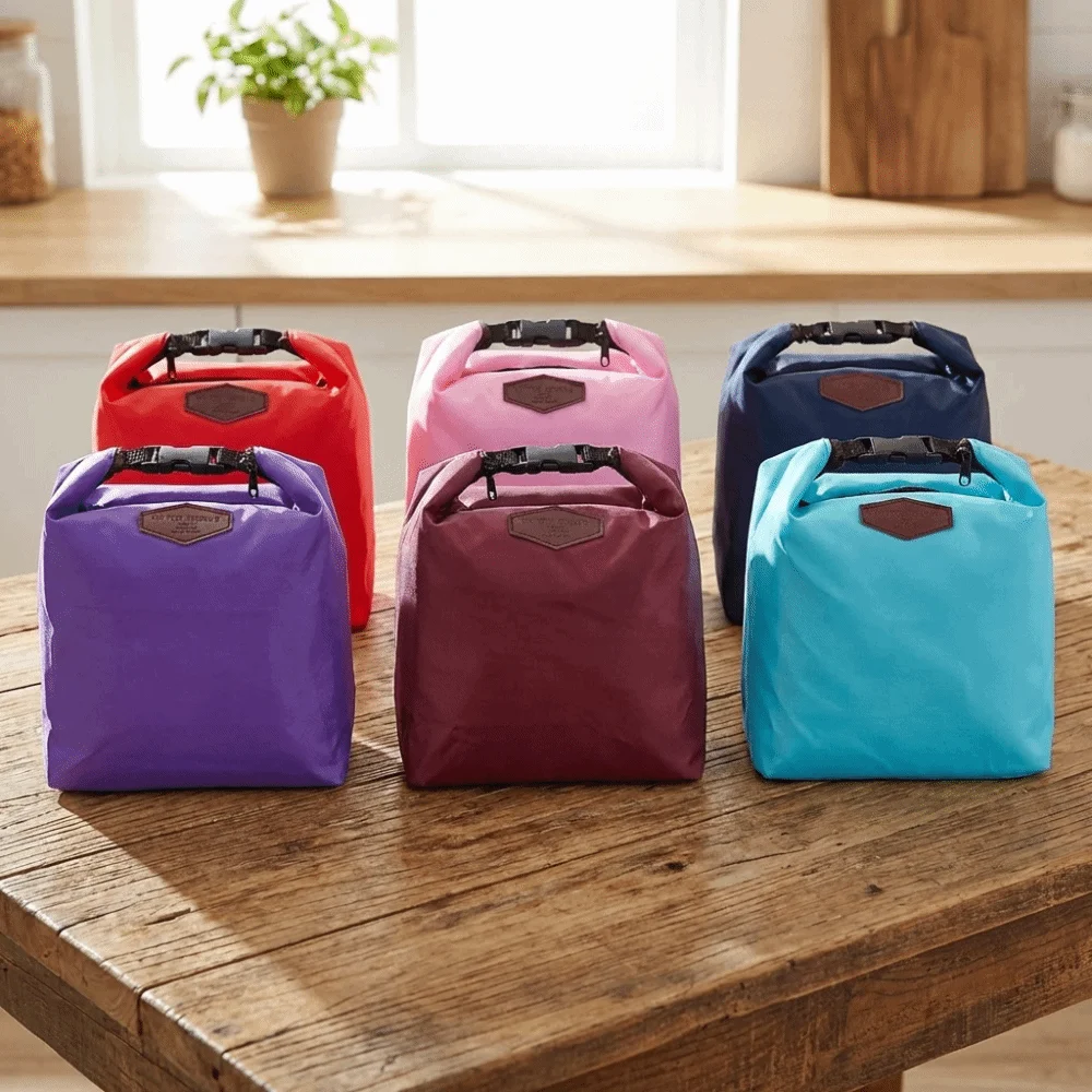 Storage Bag Insulated Portable Lunch Bag Thermal Waterproof Thermal Cooler Bag Portable Carry Storage Meal Carry Bag Student