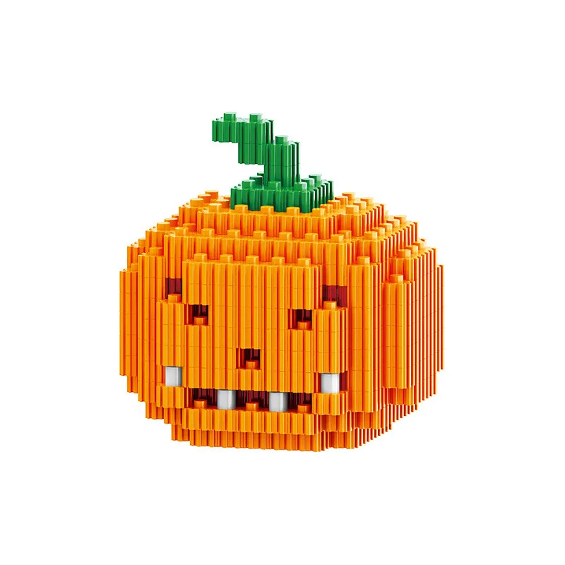 Linkgo-décennie s de construction de figurines pour enfants, jouets en briques, père Noël, wapiti, bonhomme de neige, arbre, maison, assemblé, micro, cadeau d'Halloween, Noël