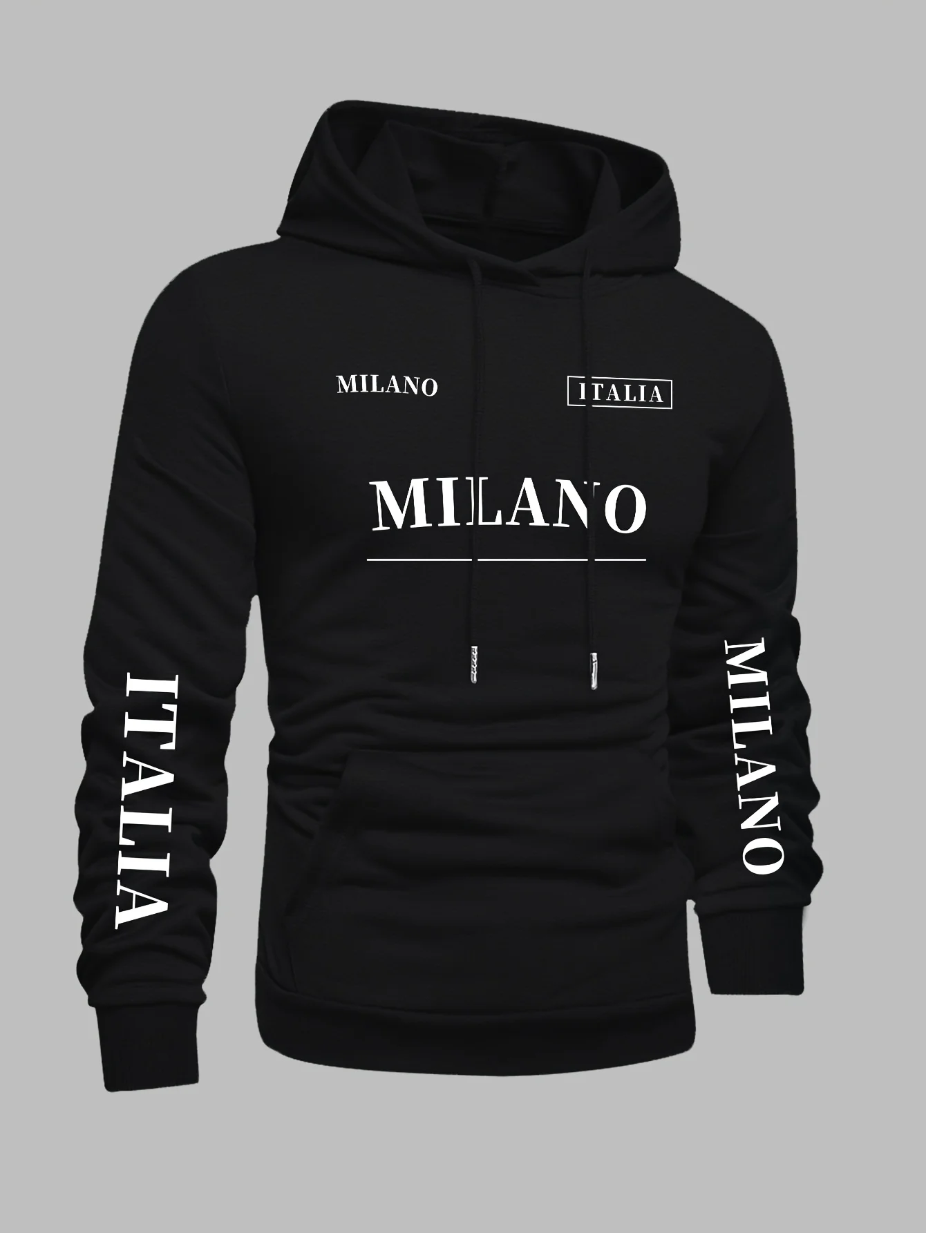 Milano Italian Fashion Sweatshirt Trendy Brand Sweatshirt Trendy Sweatshirt Thin Men'S Sweatshirt Autumn And Winter Sweat