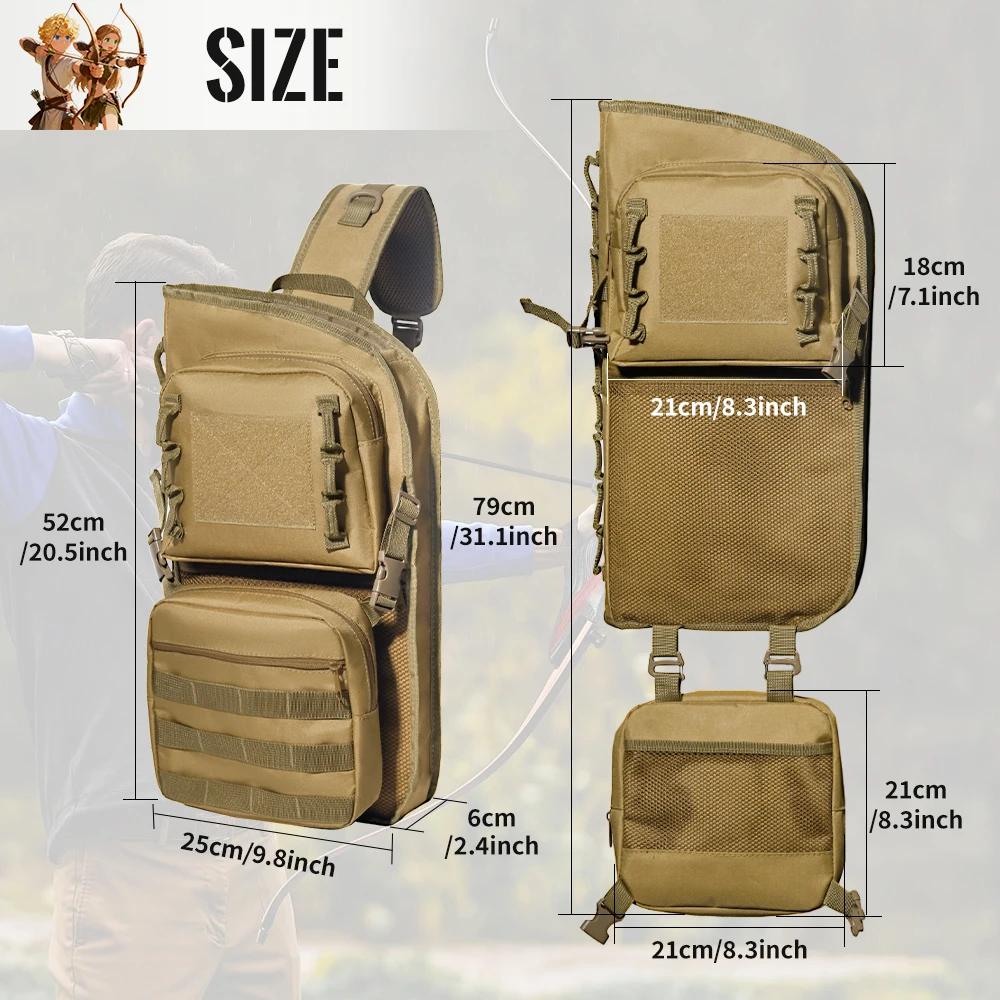 Tas Ransel Quiver Panah Taktis - Outdoor Hunting Backpack ulasan dan harga