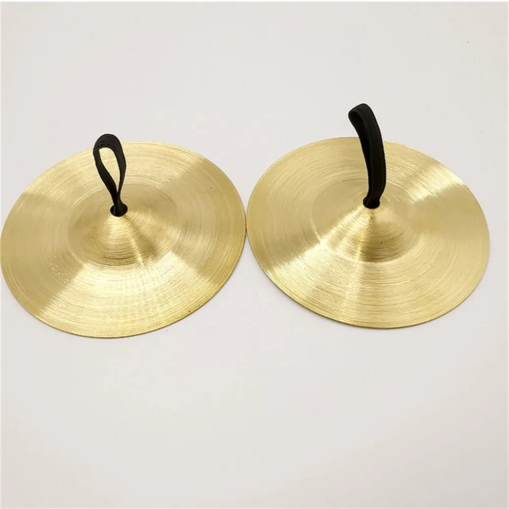 

Easy To Carry Brand New Easy To Play Dance Finger Finger Cymbal Instrument Delicate Parts Education Gold Metal