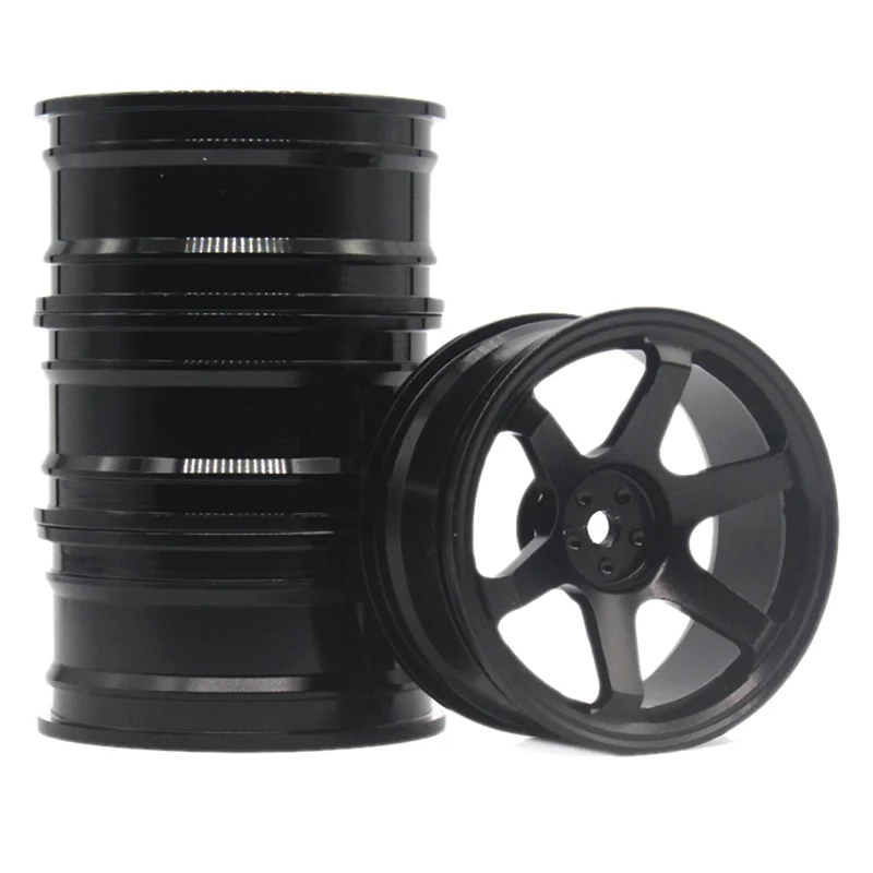 

ODIES-4 Pcs For 94122/94123/FW06 Lightweight Wheels D3/D4 Of 1/10 Flat Sports Car Drift Car Metal Tires