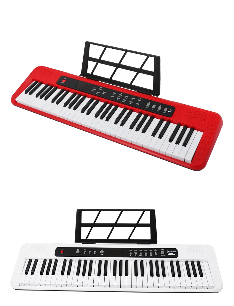 Multifunctional Musical Keyboard 61 Keys Electronic keyboard 2.2cm keys Standard Piano Keyboard Teclados For Beginners