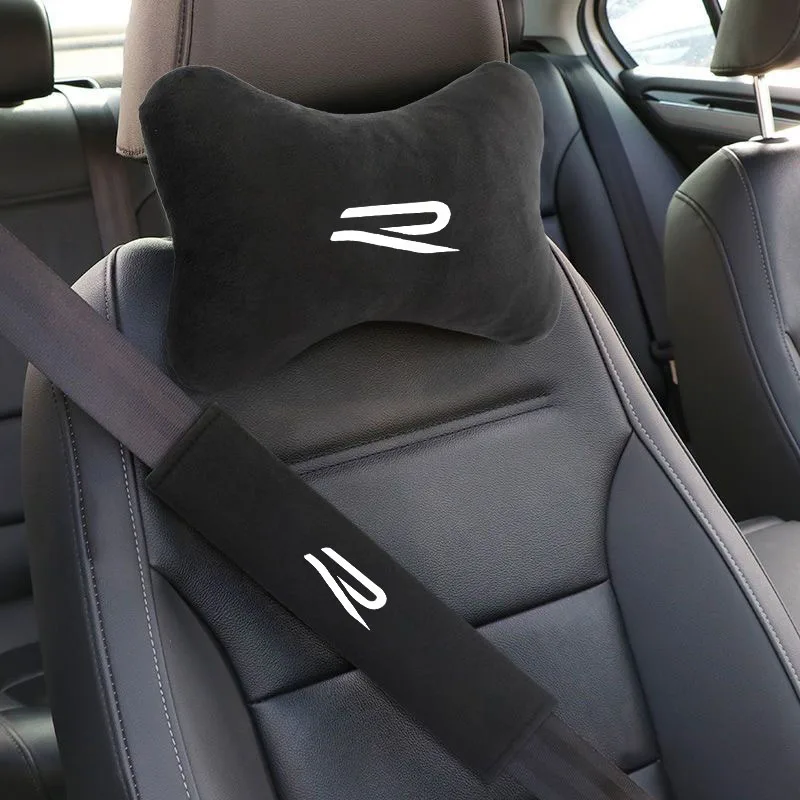 

Car Neck Pillow Car Styling Safety Headrest Cover Auto Seat Belt Shoulder Pads for VW R Volkswagen Golf Polo Passat Touran Jetta