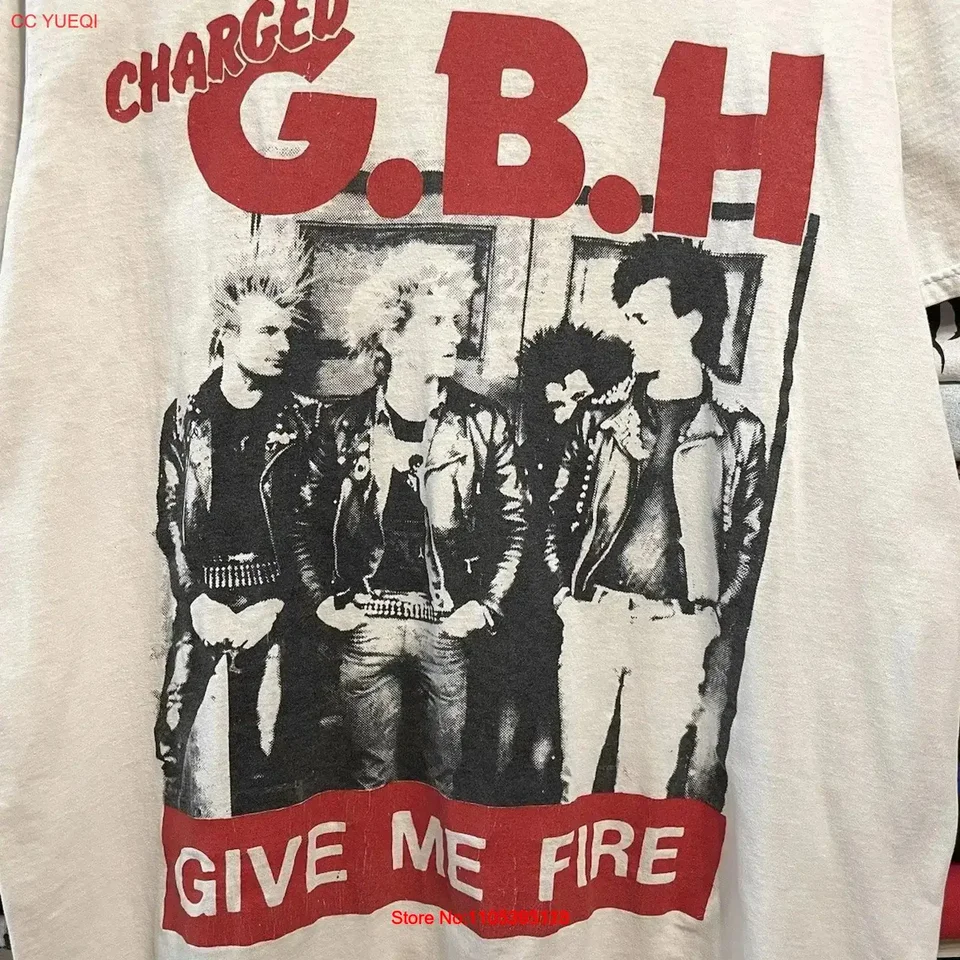 ヴィンテージ GBH バンド ホワイト T シャツ コンサート S ～ 5XL
