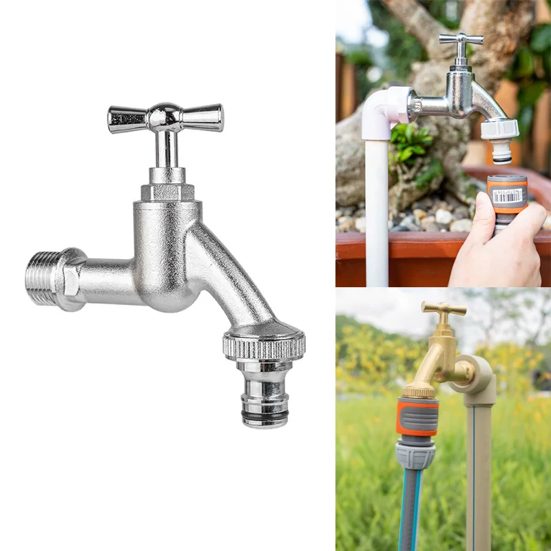 High Quality Kitchen Outdoor Garden Brass Inner Tank Anti freeze Bibcock with Double Joint Washing Machine Balcony Faucet