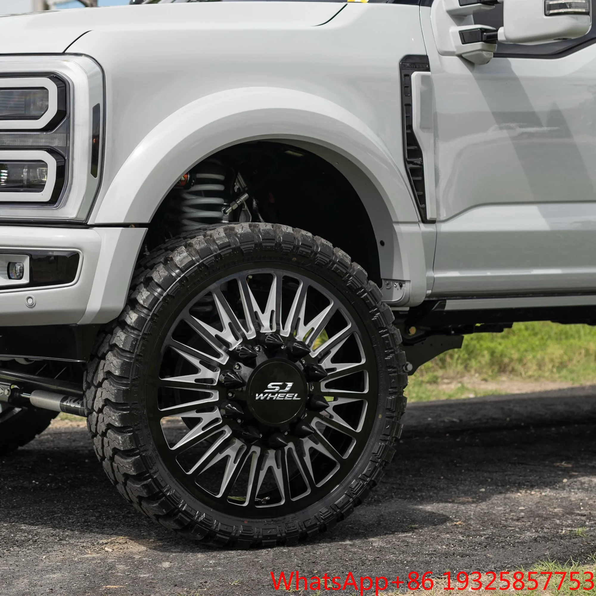 SJ Dually Custom Pickup Rims 8x180 8x165.1 6x139.7 26 28 30 Inch Aluminium Truck Forged Wheels Deep Dish for  F150 F250 GMC