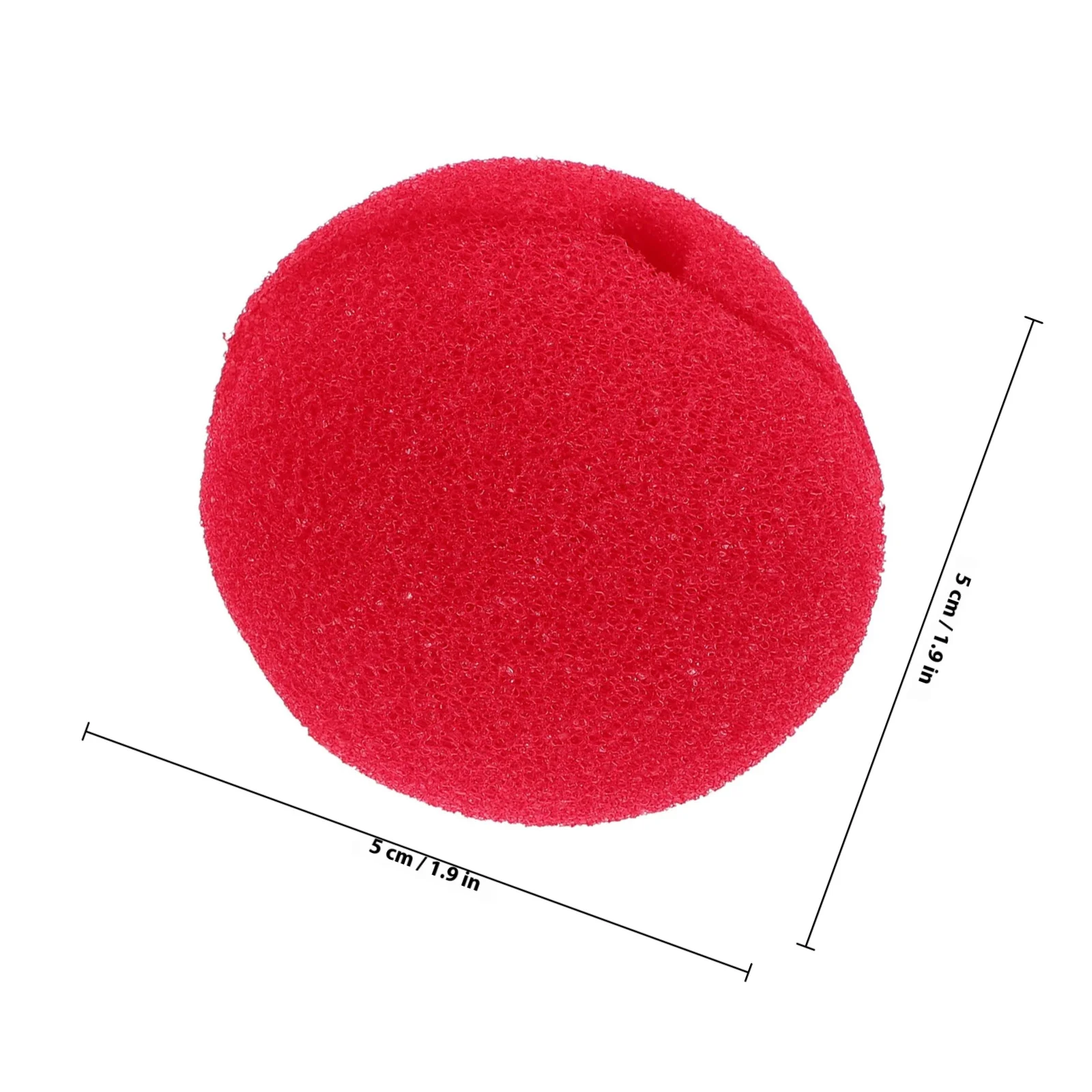 Naso da Clown Rosso in Schiuma, Accessorio per Costume da Circo, Prop per Halloween, Cosplay e Feste di Carnevale - Grande Jumbo