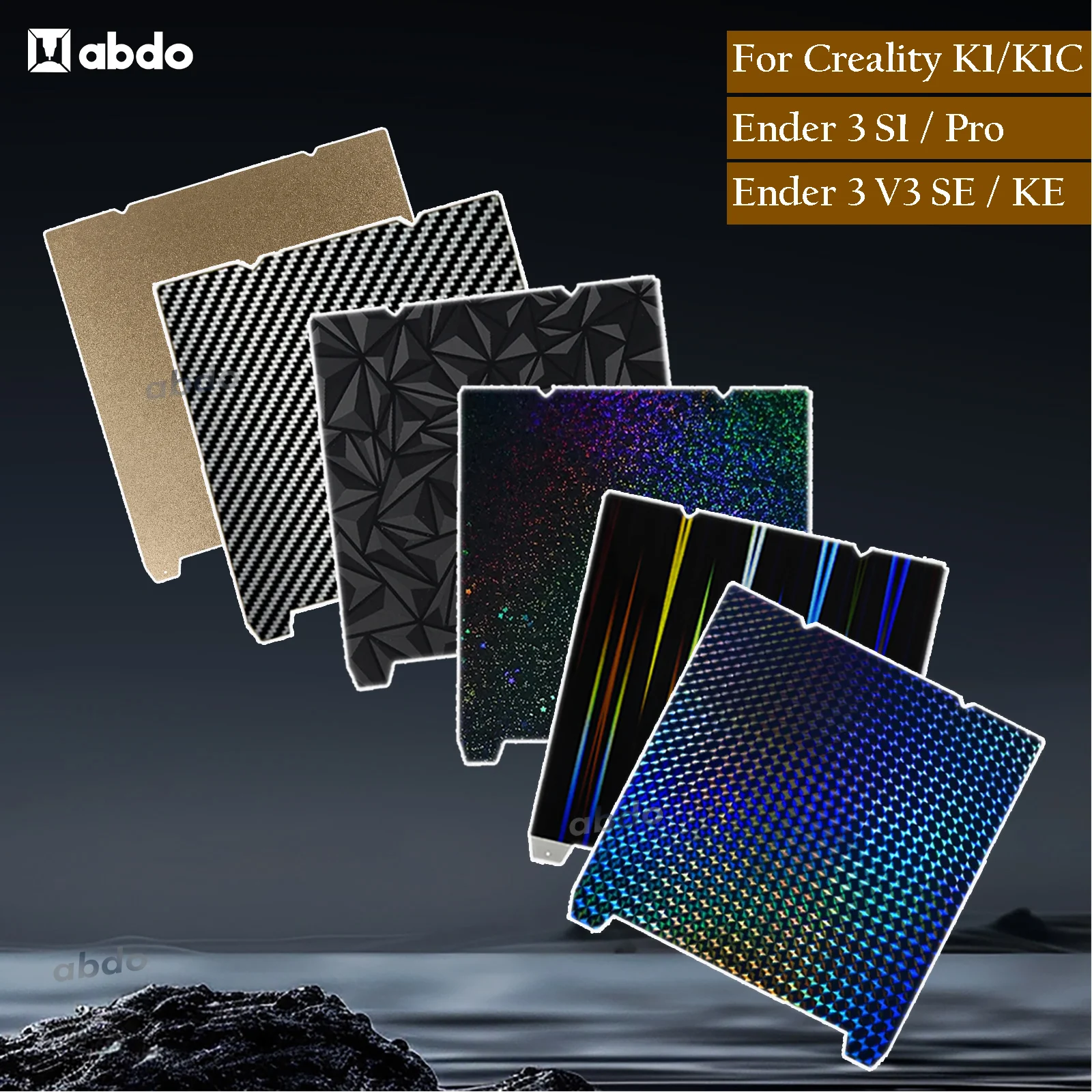 

For Creality K1 Magnetic Build Plate for Ender 3 s1 /Ender 5 S1 H1H PEO PEY PET PEI Sheet For Ender 3 V3 SE PEI For Creality K1C