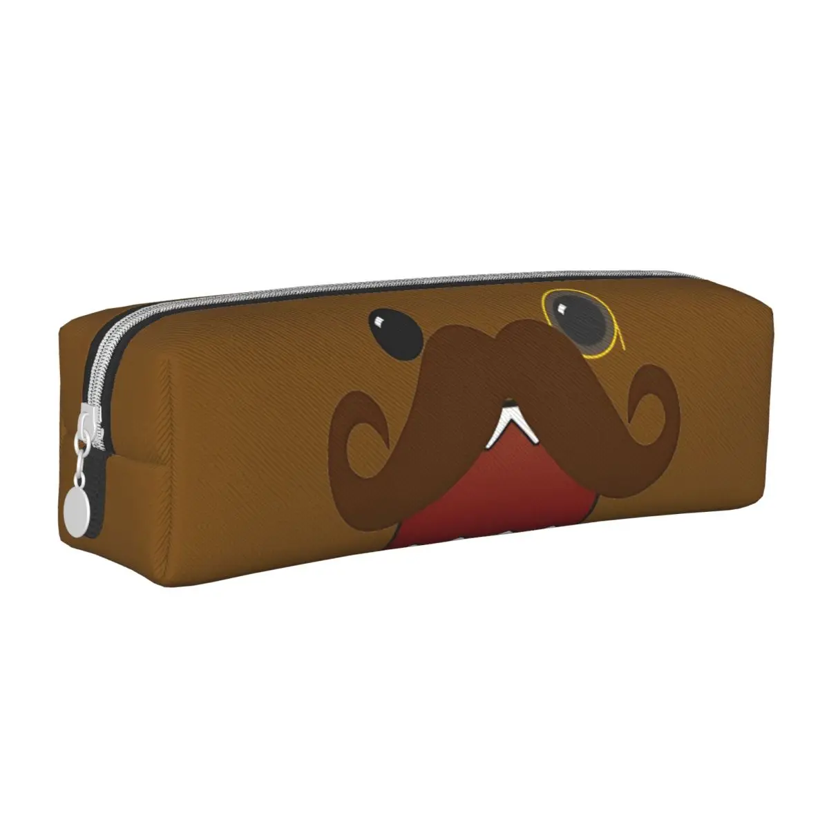 Mustache Domo Kun Professor Pencil Cases Lovely Doll Face Pen Holder Bag Boy Large Storage School Supplies Cosmetic Pencilcases