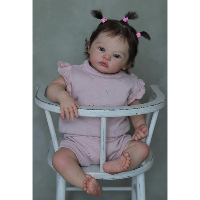 

46CM Newborn Baby Girl Reborn Doll Meadow Soft Cuddly Body Lifelike Soft Touch 3D Skin with Visible Veins Art Doll