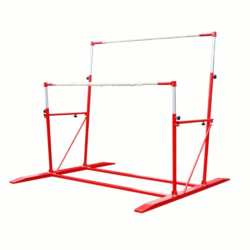 FIG Standard Height Adjustable Gymnastic Uneven Bar for Adults Home/Club Use