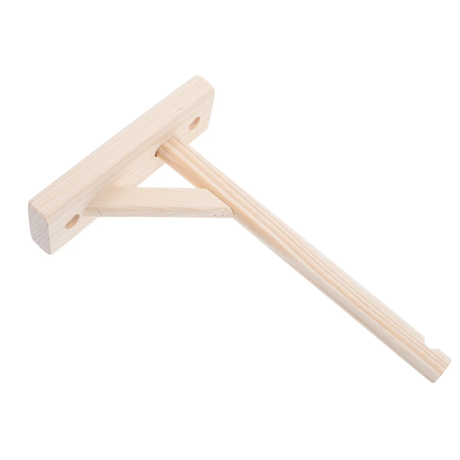Wooden Triangle Wall Hook – Rustic Farmhouse Heavy-Duty Coat Hanger for Keys Hats Bags Entryway Decor