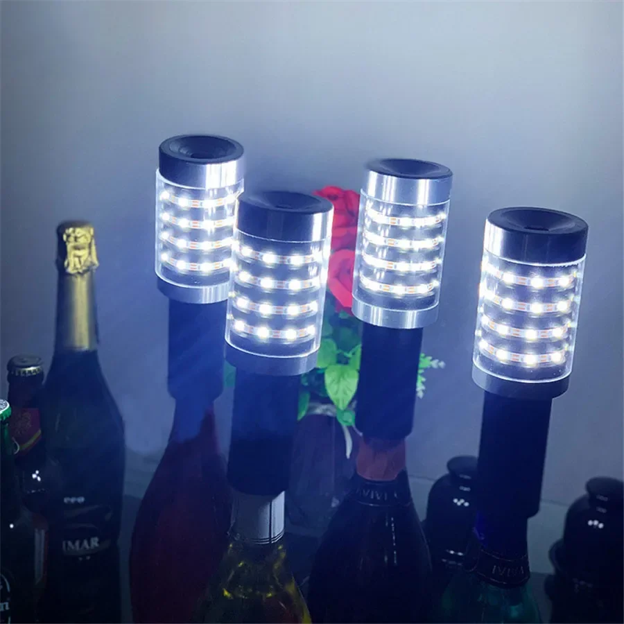 Chargeable LED Strobe Baton Glowing Stick Light Electronic Sparkler Champagne Bottle Service Sparklers Bar Club Party Decor Lamp