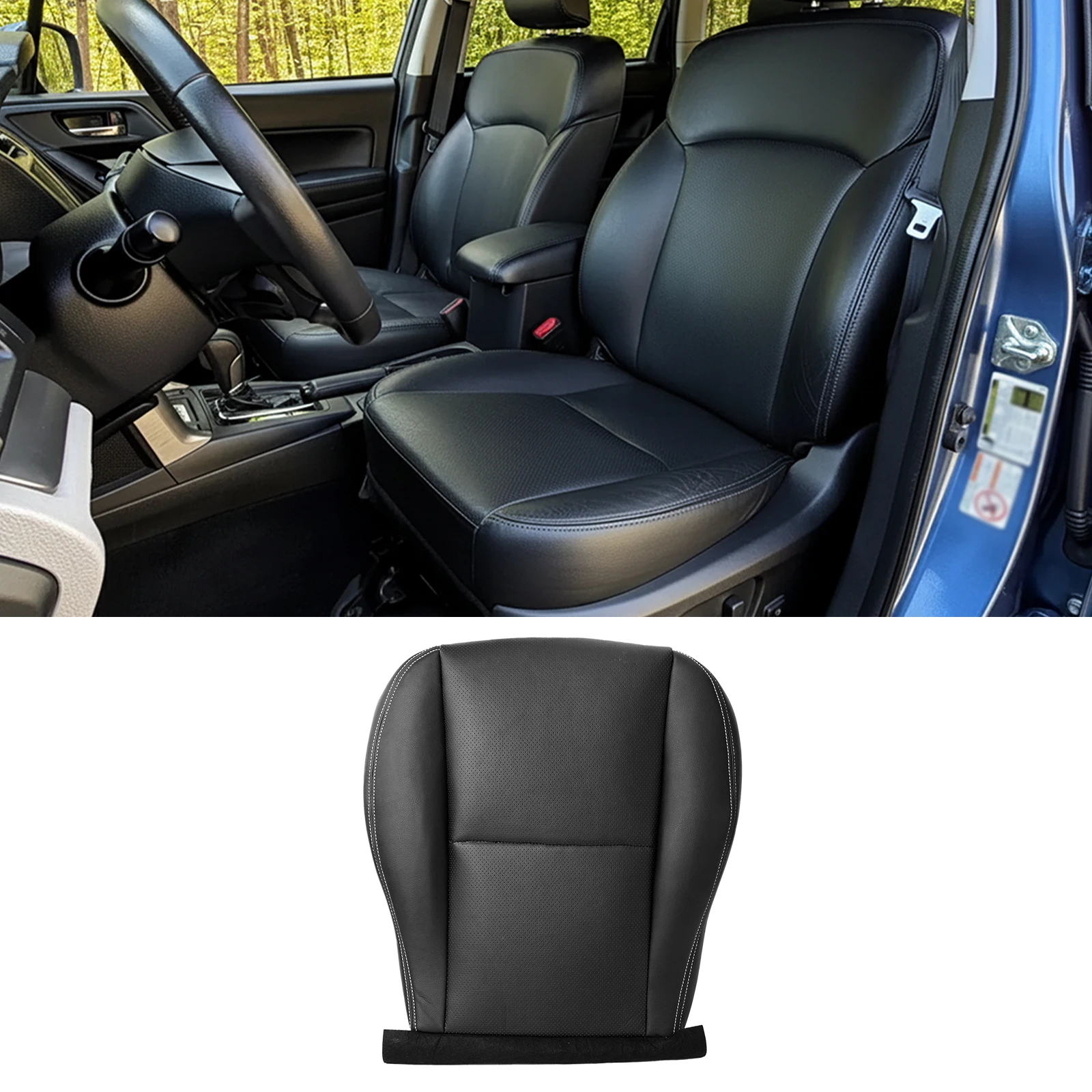 

Car Driver Seat Cover Leather Front Left Seat Cover Automobile Front Driver Side Bottom Seat Covers For Subaru Forester 2014-16